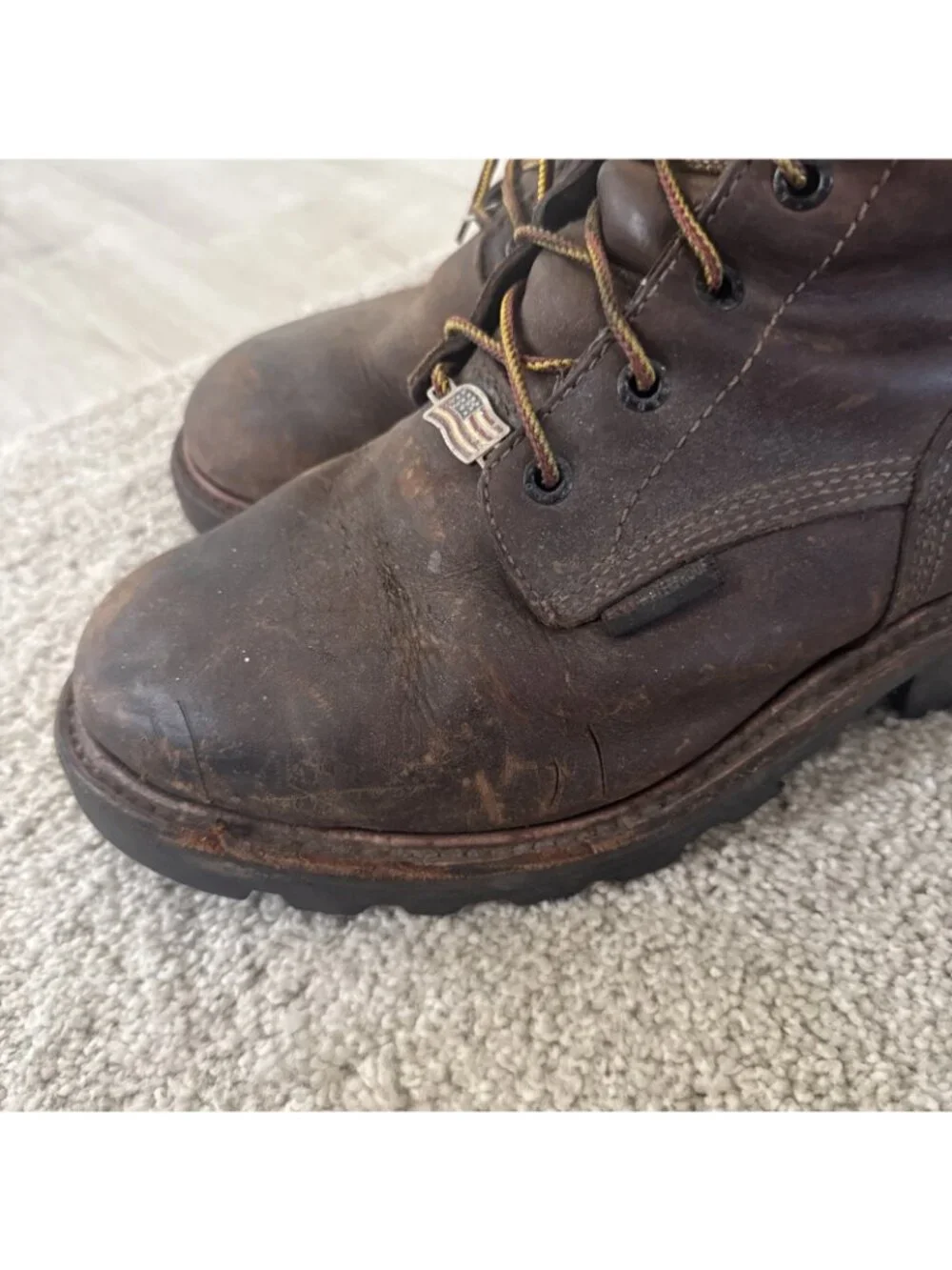 Red Wing  4200 Men Size 10 D Steel Waterproof Work Boots Irish Setters Brown